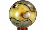 Polished Septarian Sphere - Madagascar #110671-1
